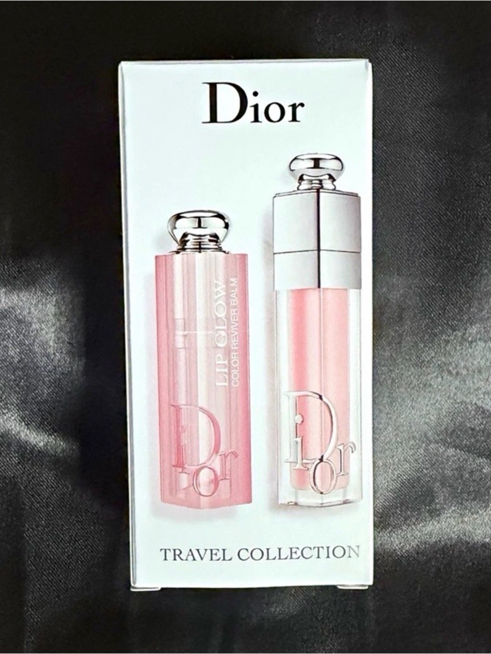 Dior Lip Glow Travel Set — Soft Pink Balm & Gloss Duo